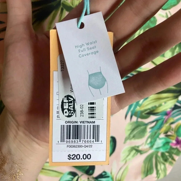 NWT Kona Sol High Waisted Bikini Bottoms Size Large - Picture 3 of 4